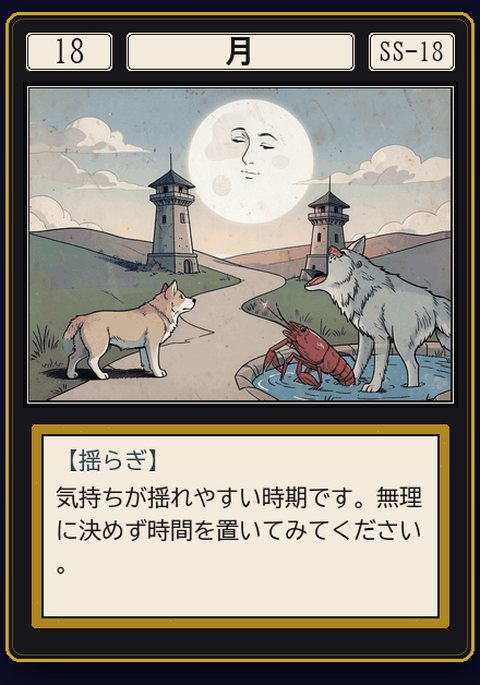 タロット 月 の札